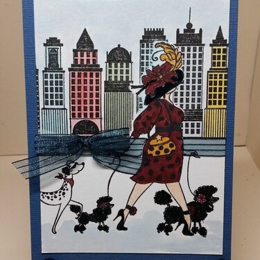 Stamp on Over Marathon Class:  Penny Black Skyline & Totally Fabulous