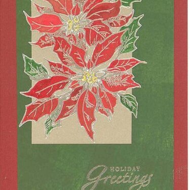 Isa's Christmas Card Challenge--PSX Poinsettia & Twinkling H2O's