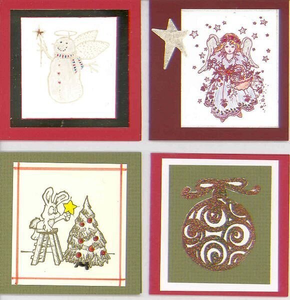 3&quot; x 3&quot; Card Swap:  Christmas Gift Cards