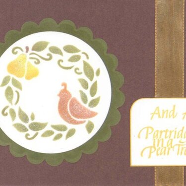 And a Partridge in a Pear Tree -- Stenciling