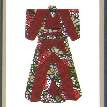 Iris Folding--Michael Strong's Kimono