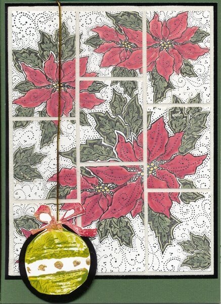WF13 Painted Puzzlers--Stampendous Poinsettia Bkg.