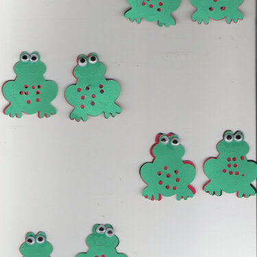 Googly eyed froggies