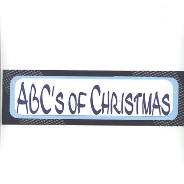 abc&#039;s of christmas