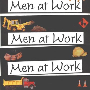 Men at work toppers