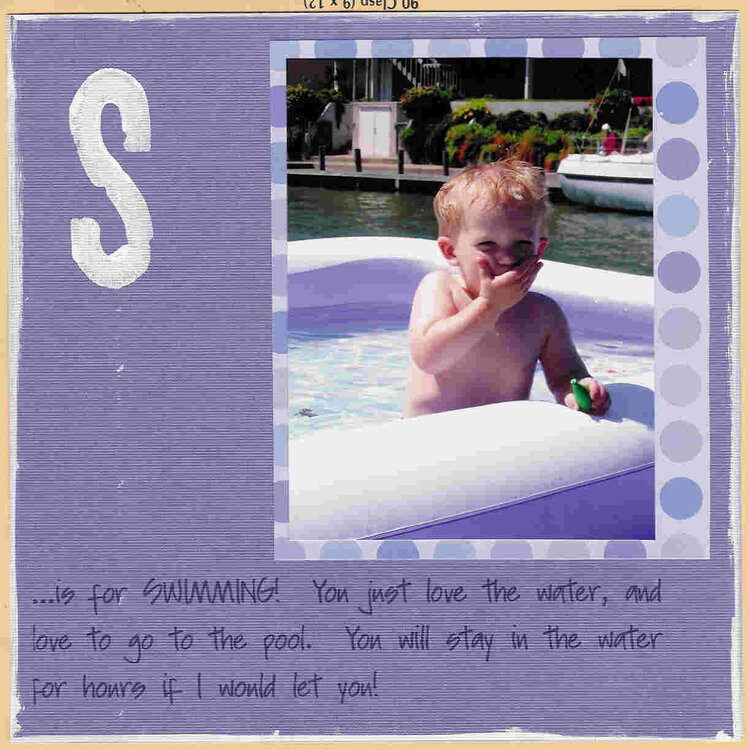 S is for Swimming