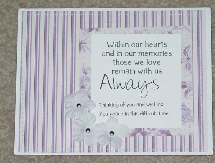 condolence card