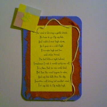Kite poem for Amanda
