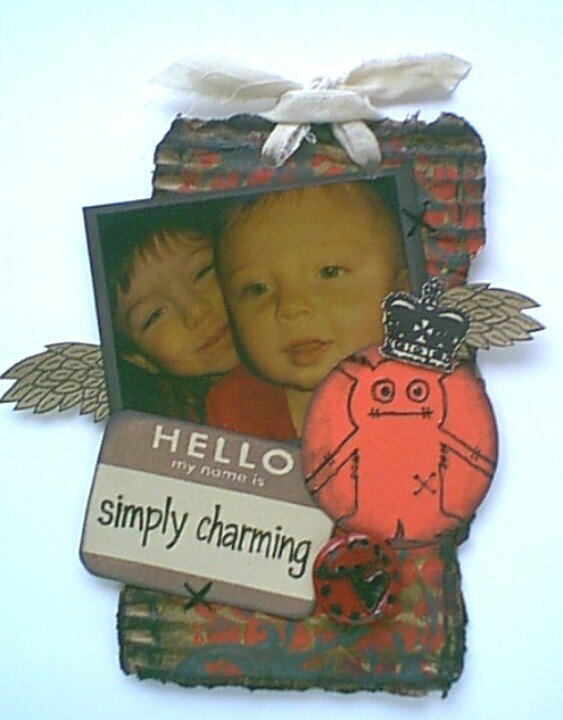 Simply Charming Tag (Queen Kat Designs Stamps)