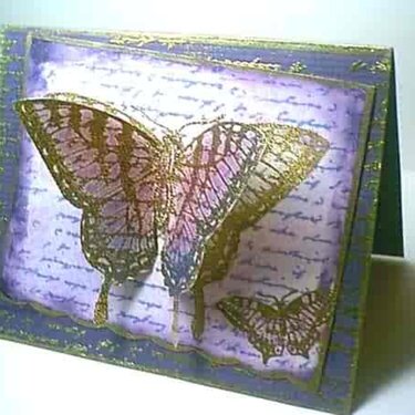 Pop up Butterfly card