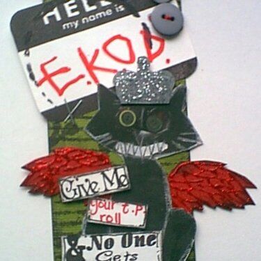 EKOD challenge (Queen Kat Designs stamps)