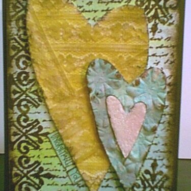 Lace Heart Card (QKD stamps)