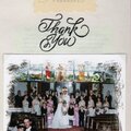 Thank you card to the wedding party