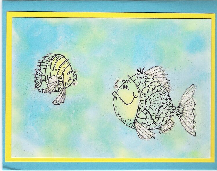 Fish Birthday card