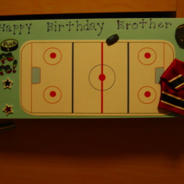 Hockey birthday card