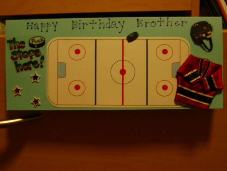 Hockey birthday card