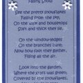 Matted Poem - Falling Snow