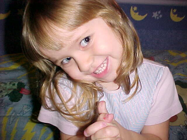Amanda posing age 3