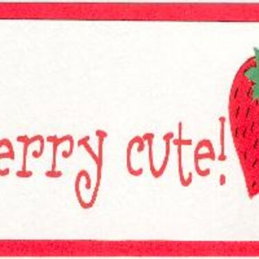 &#039;Berry cute!