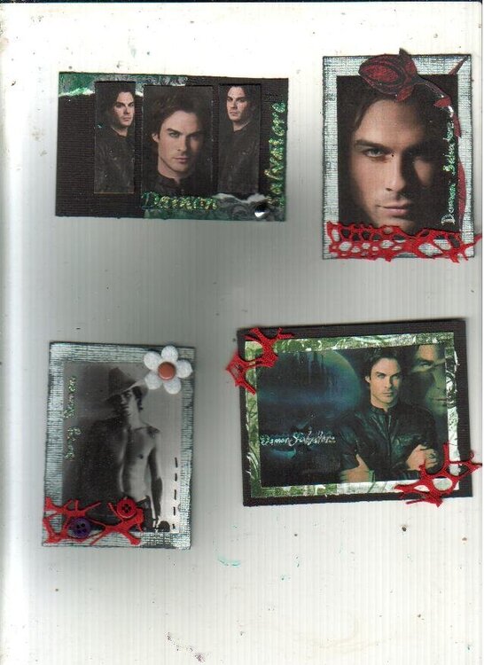 Vampire Hotties ATC&#039;s Vampire Diaries Damon ( Yummy ) Salvatore