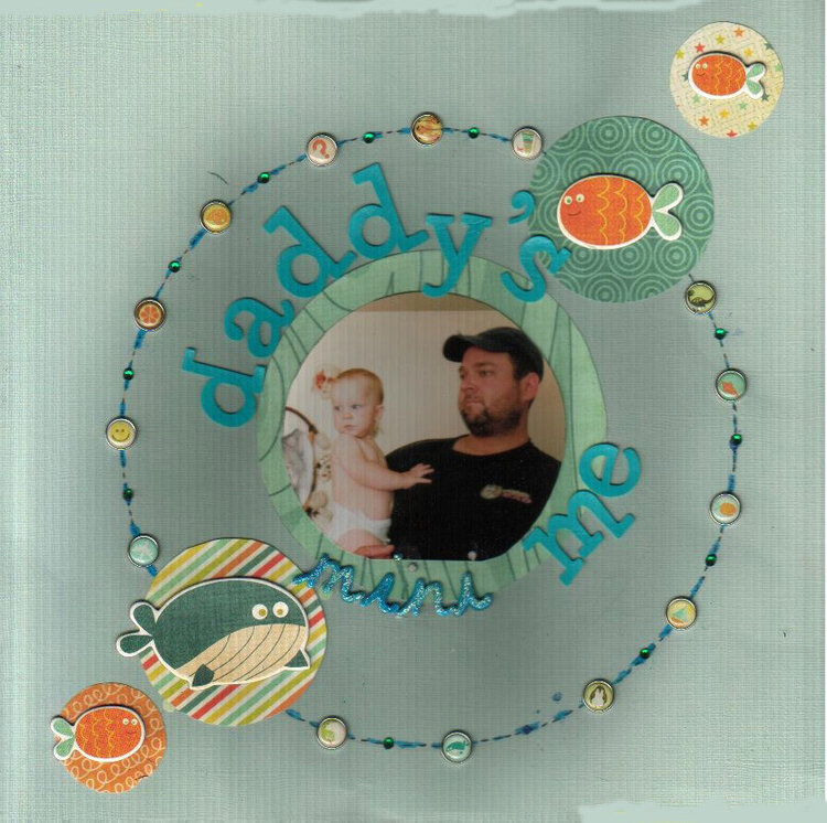 Daddy&#039;s Mini Me ( Scraptastic Club Sept. kit DT layout # 3)