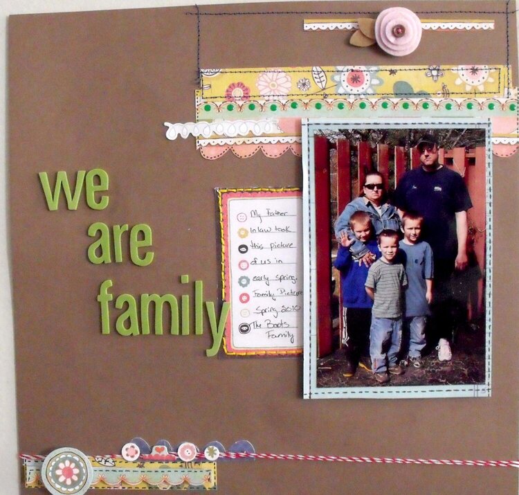 We Are Family ( Scraptastis Club DT project May Kit In The Hood)