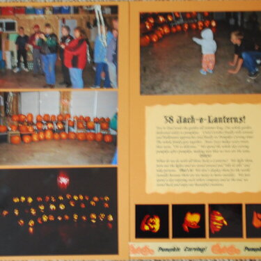 38 Jack o&#039;lanterns (together)