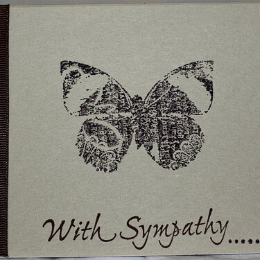 sympathy card