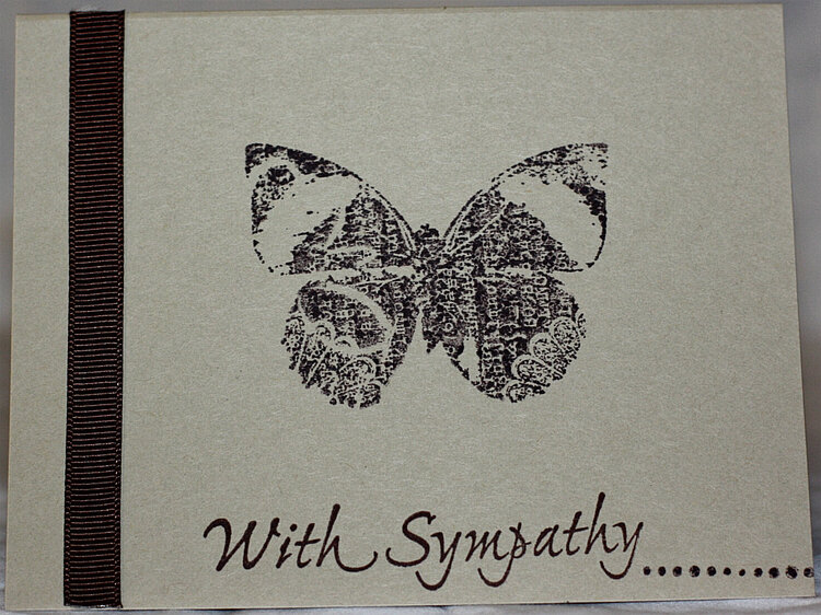 sympathy card