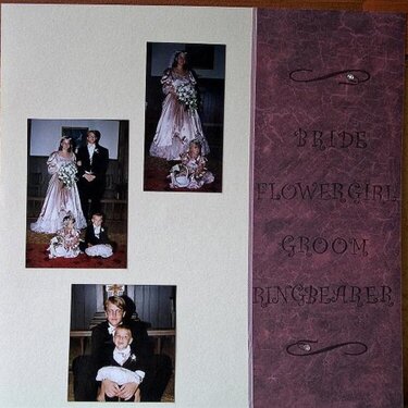 Bride, Flowergirl, Groom, Ringbearer