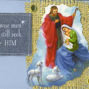 Nativity Scene Altered Card