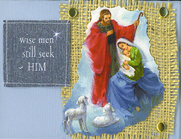 Nativity Scene Altered Card