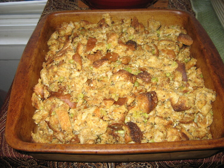 Thanksgiving: my uber-yummy from scratch stuffing