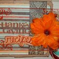 Thanksgiving Recipes Paper Bag Album Cover
