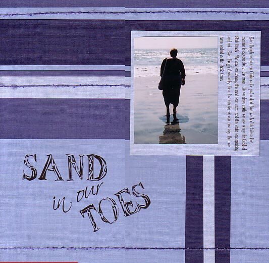 Sand in our toes