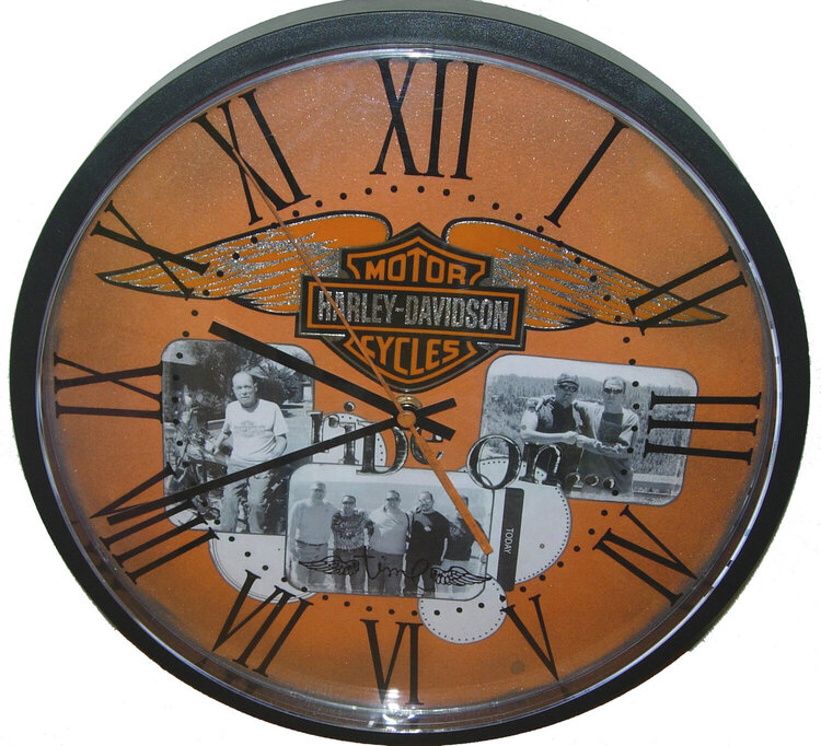 Harley Davidson Altered Clock