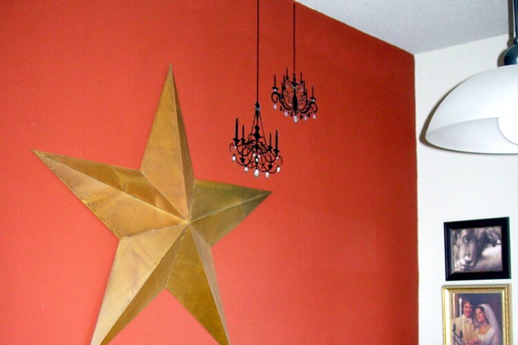 House of 3 Wall Decal - Double Chandelier