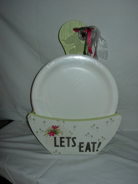 Tropical Paper Plate Holder