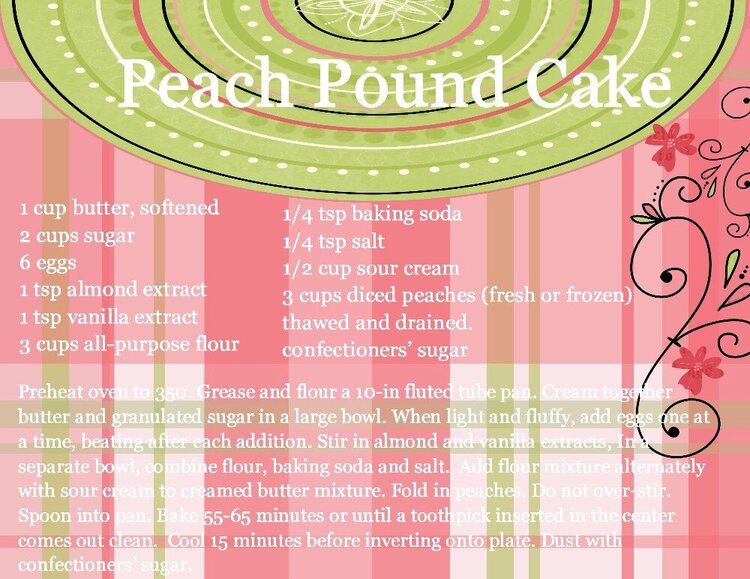 Peach Pound Cake