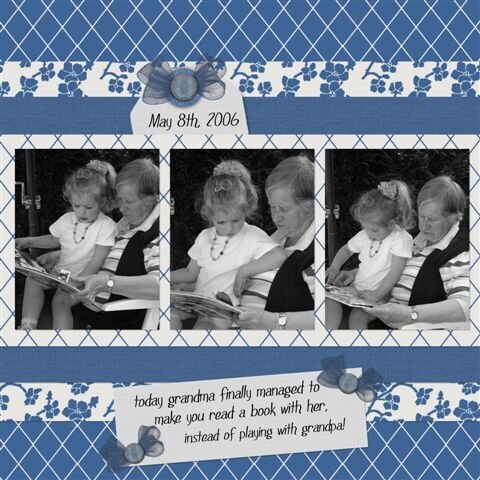Reading with grandma