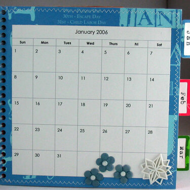 2006 Paper Piecing Calendar Planner