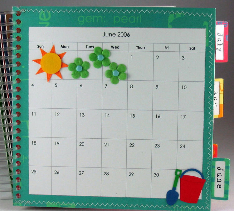 2006 Paper Piecing Calendar Planner