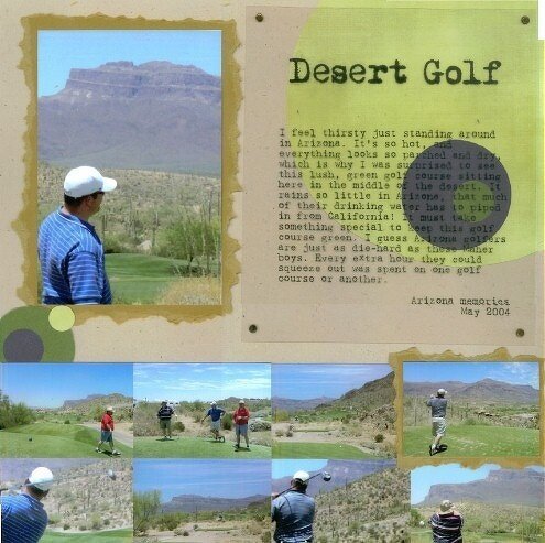 Desert Golf ~Pokey Peas Week 31~