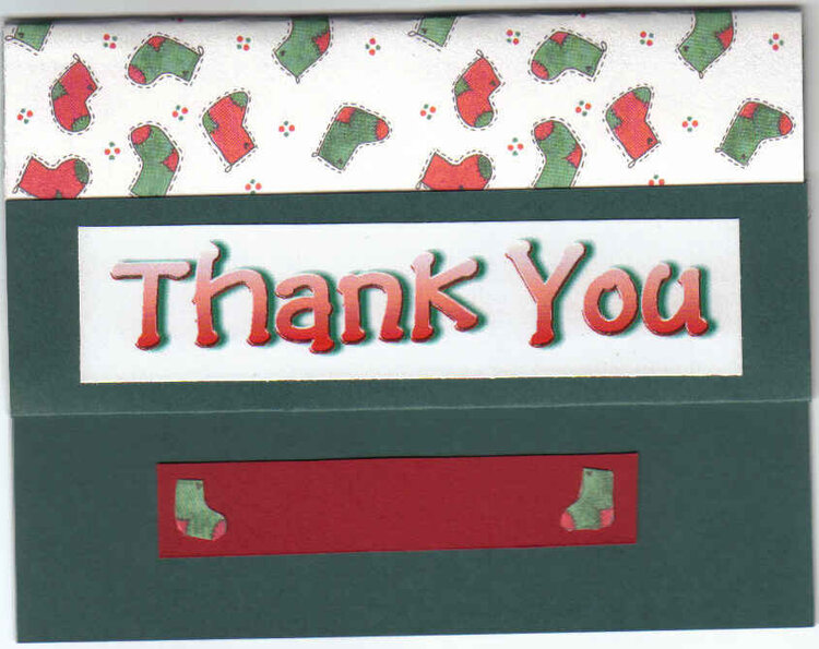 Christmas Thank You Card