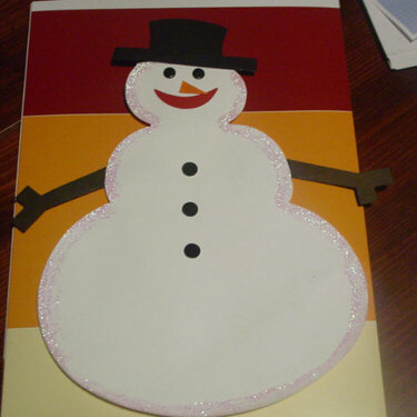 Snowman Paper Piecing - First Ever