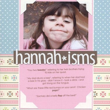 Hannah-isms