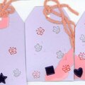 Purple and Pink Tags