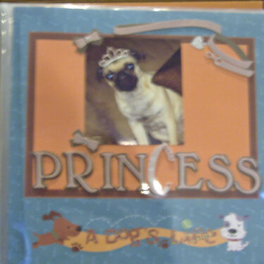 Princess Front Page of Her Scrapbook