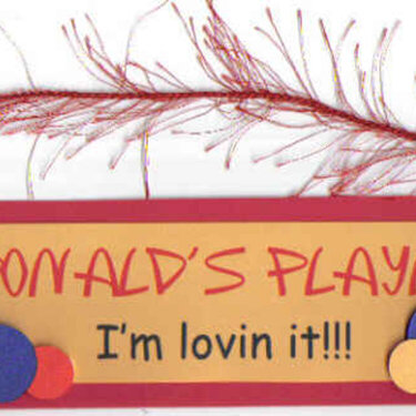 McDonald&#039;s playland swap
