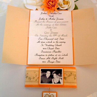 Gina and Pablo&#039;s wedding invite